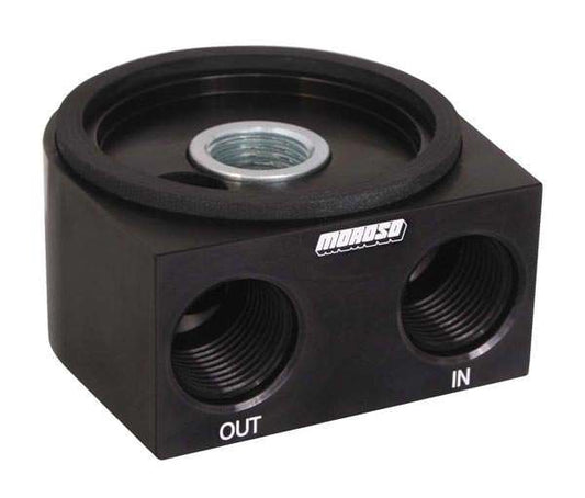 Moroso Oil Cooler Sandwich Adapter 13/16-1 MPN MOR23694 For GM LS-Series