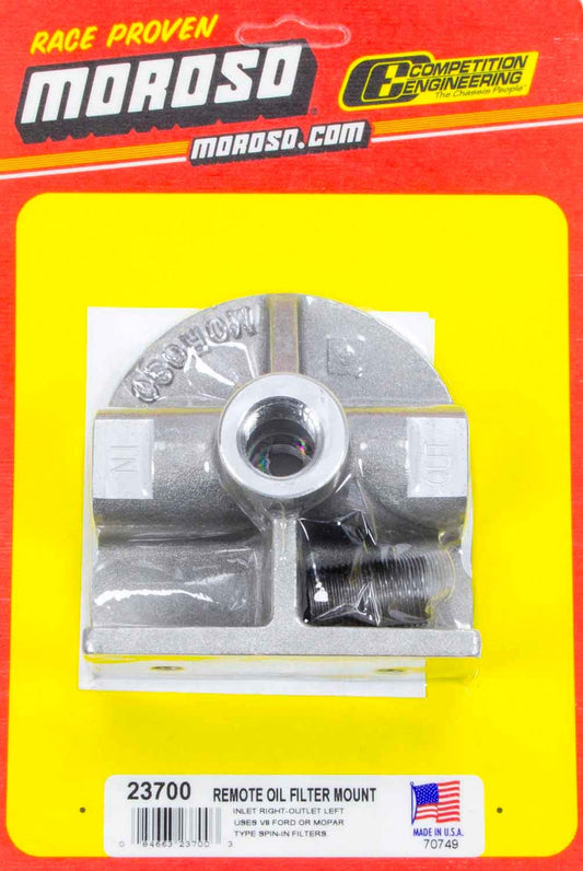 Moroso  Ford Oil Filter Mount   MOR23700