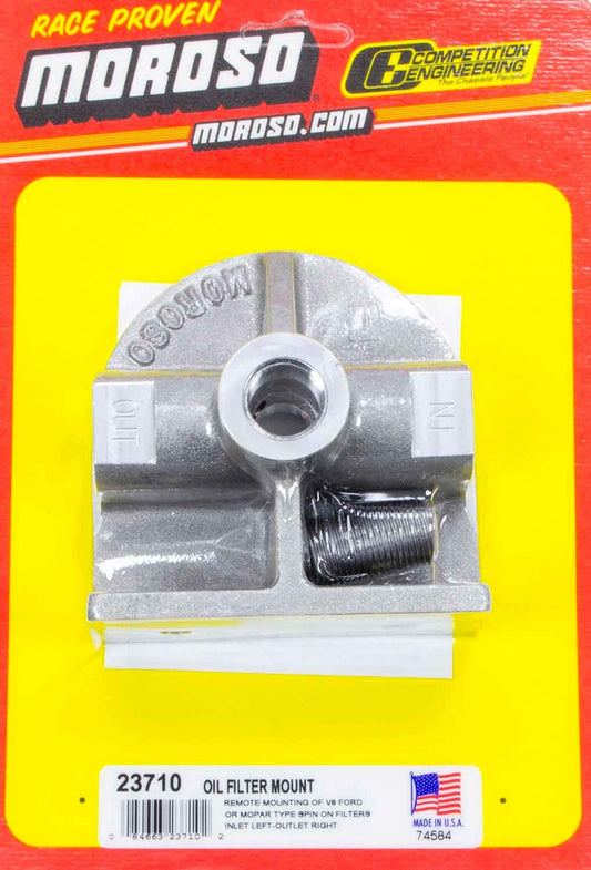 Moroso Ford Oil Filter Mount MPN MOR23710