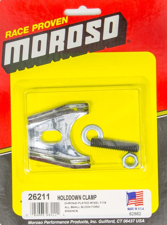 Moroso Chrome Ford Dist. Clamp MPN MOR26211 For Ford