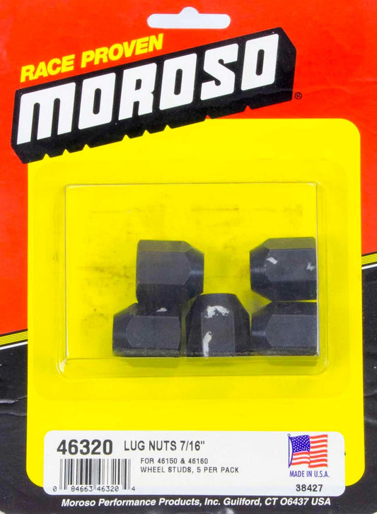 Moroso  7/16-20 Lug Nuts (5pk)   MOR46320