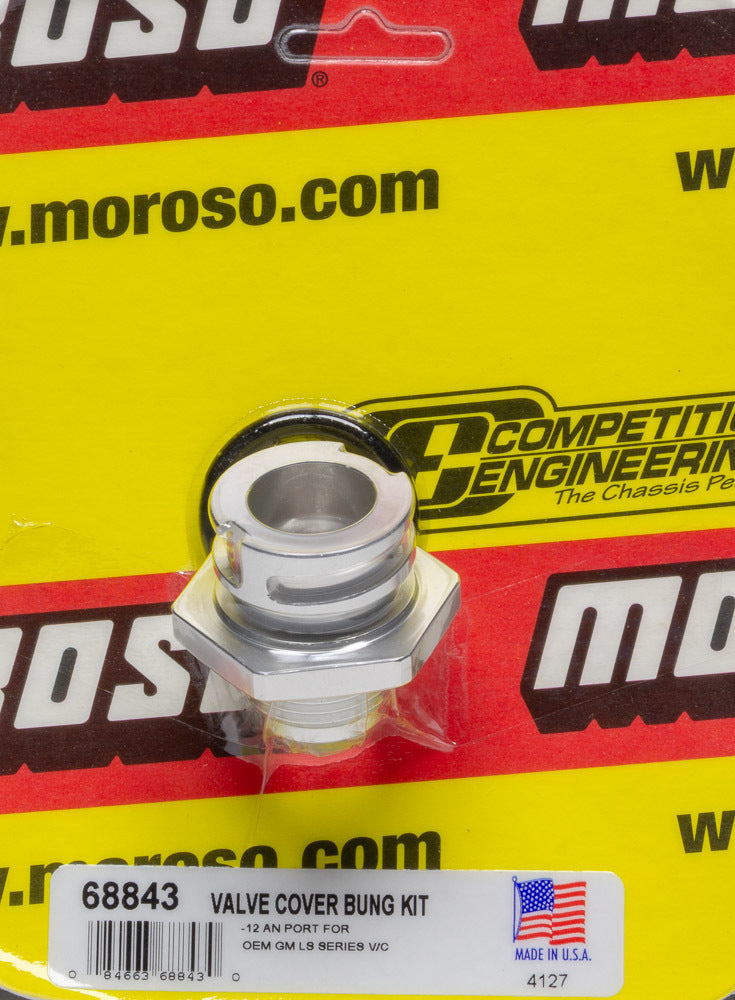 Moroso 12an Male Valve Cover Fitting for GM LS MPN MOR68843 For GM LS-Series
