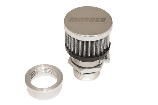 Moroso Valve Cover Breather Kit U-Weld - Aluminum MPN MOR68852