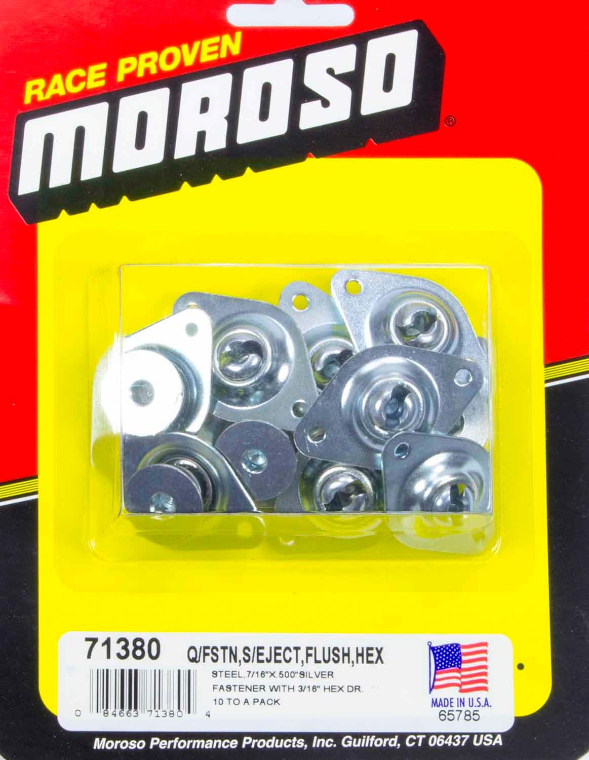 Moroso Self-Ejecting Fasteners- Large Head-7/16in x .5in MPN MOR71380
