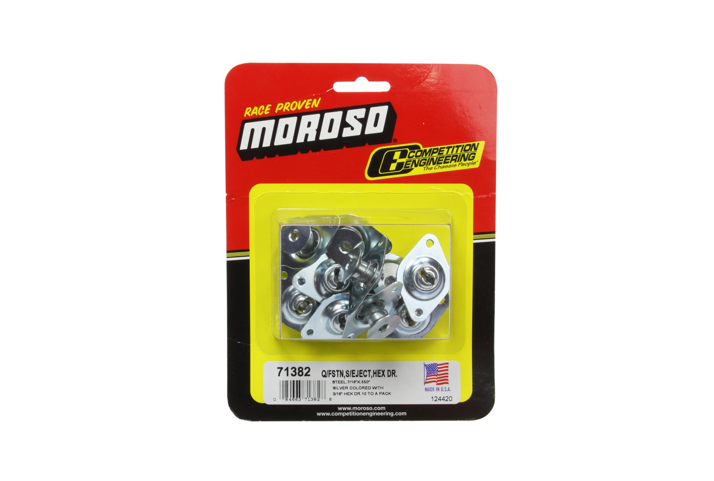 Moroso Self-Ejecting Fasteners- Large Head-7/16in x .55i MPN MOR71382
