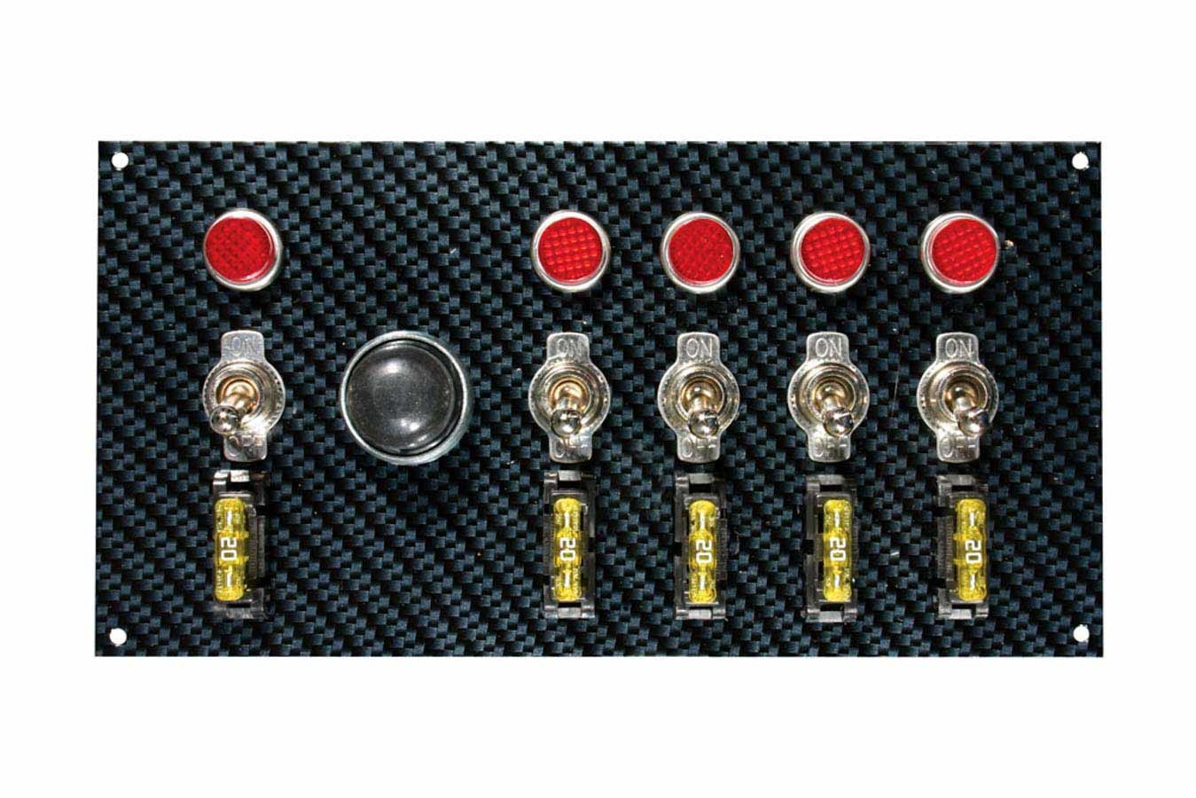 Moroso  Fiber Design Switch Panel - Black/Black  MOR74139