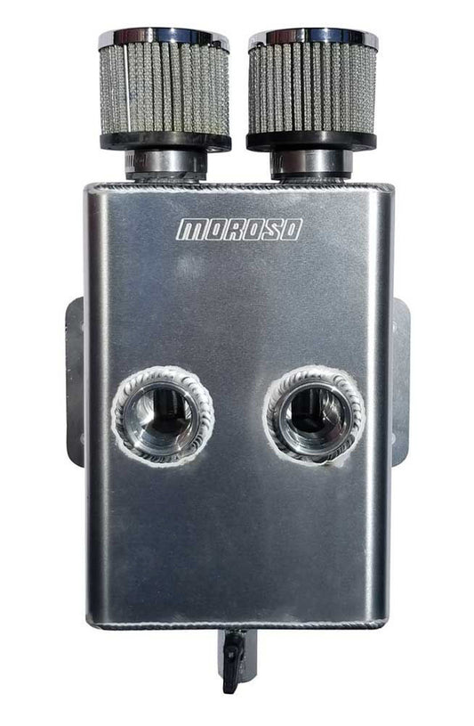 Moroso Breather Tank w/2 16an ORB Inlets w/2 Breathers MPN MOR85391