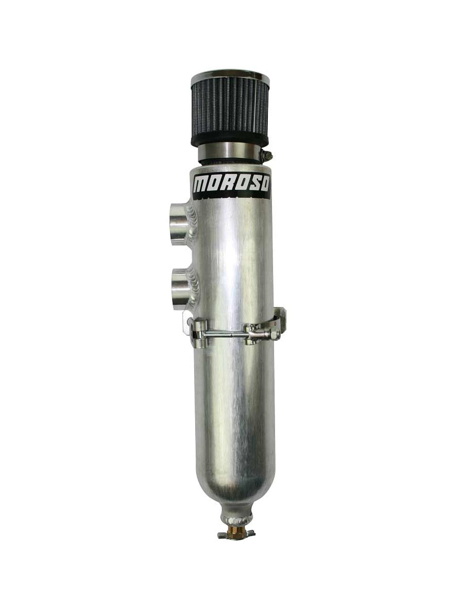Moroso Breather Tank 1.5qt w/2 16an Female inlets MPN MOR85394