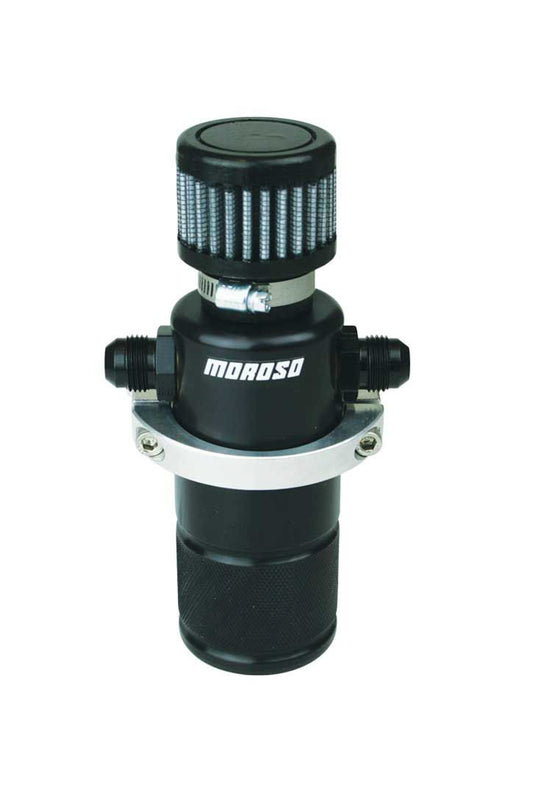 Moroso Compact Breather Tank Billet Alm. Black MPN MOR85397