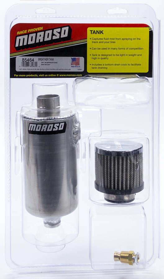 Moroso Breather Tank - Dry Sump Rear End Bar Mount Style MPN MOR85464