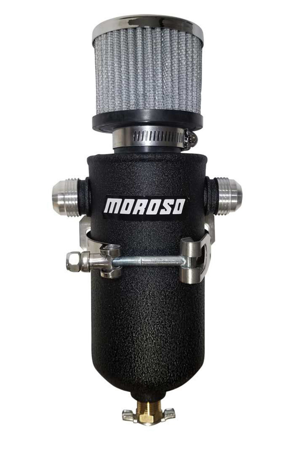 Moroso Remote Breather Tank - w/2 - 10an Fitting MPN MOR85752
