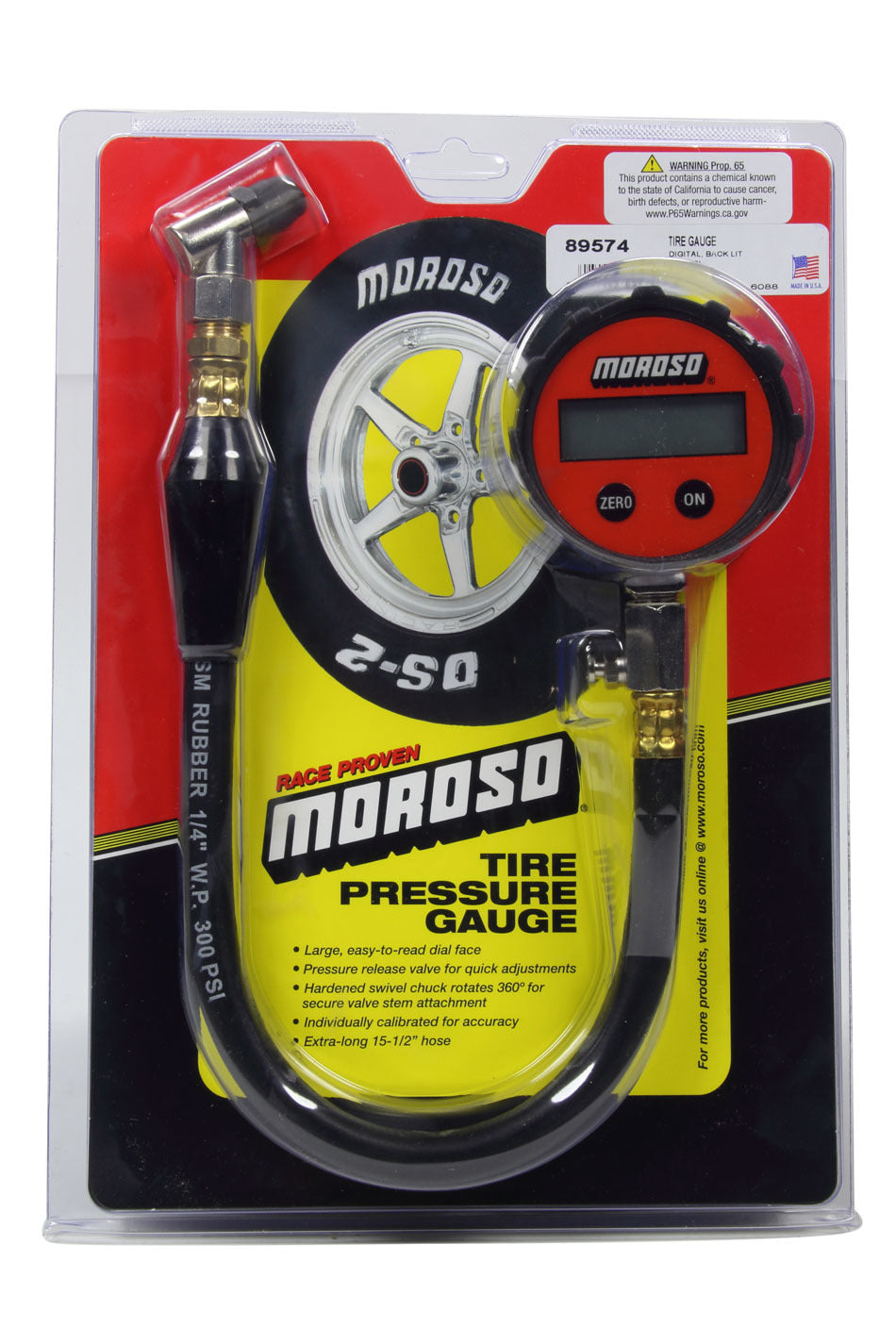 Moroso  Tire Gauge 0-15 Digital Backlit  MOR89574