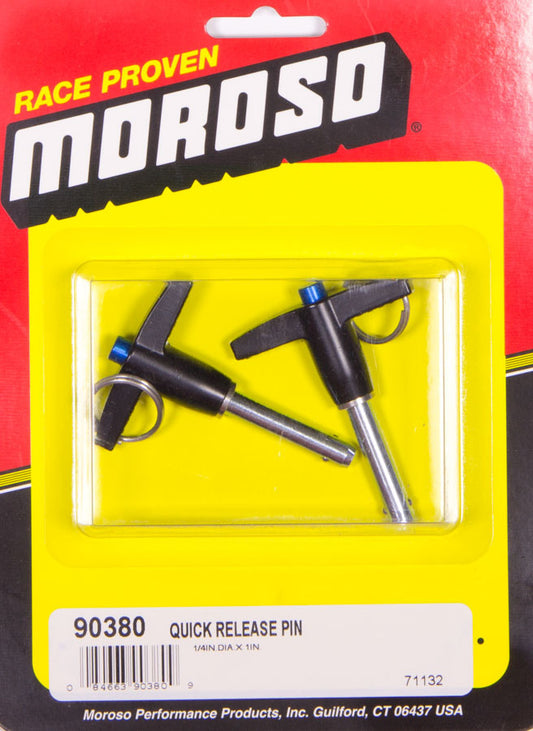 Moroso Quick Release Pins (2) 1/4 x 1in MPN MOR90380
