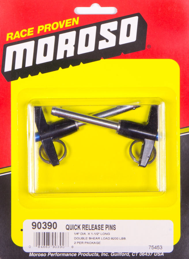 Moroso Quick Release Pins (2) 1/4 x 1-1/2 MPN MOR90390
