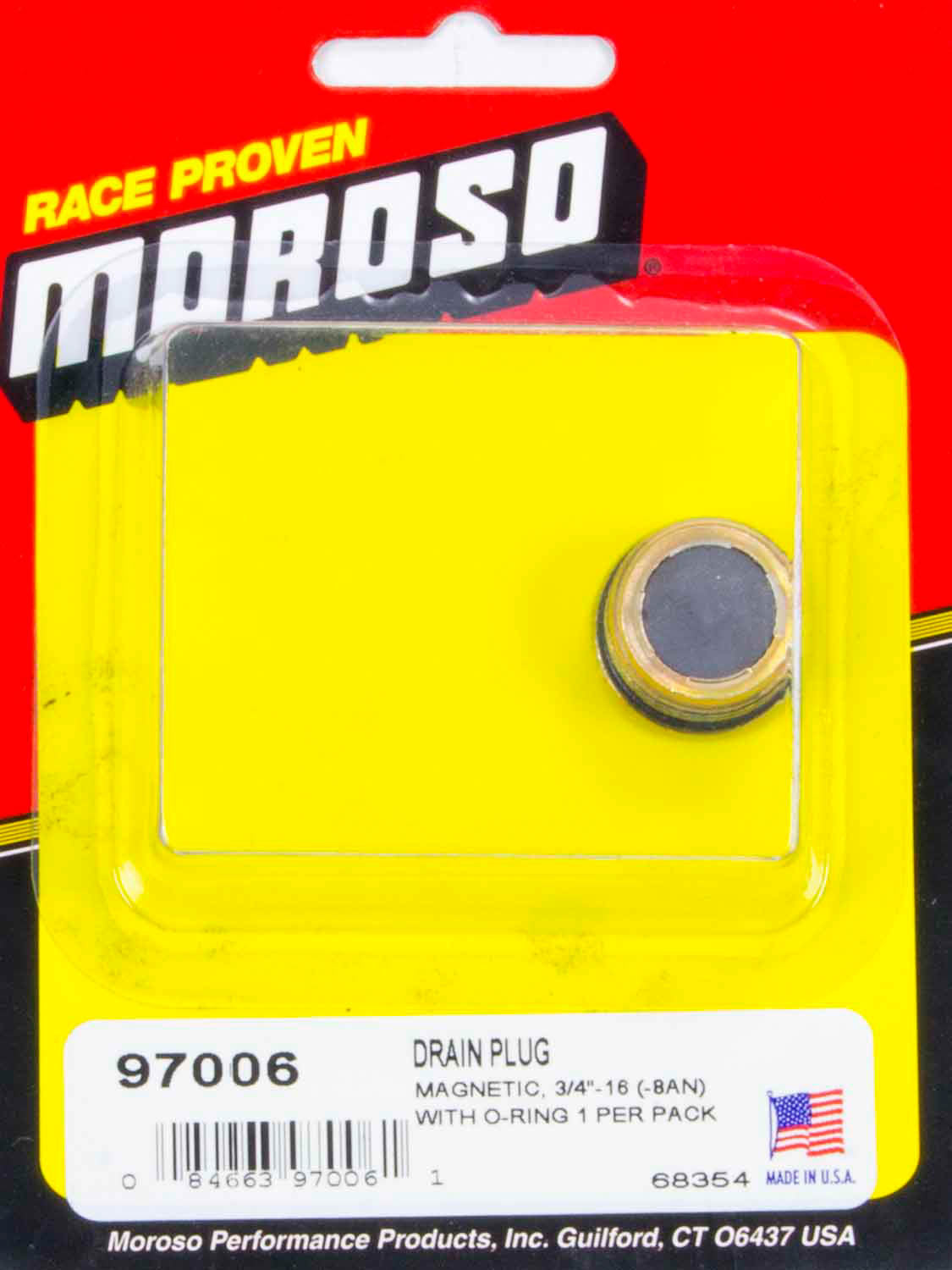 Moroso Magnetic Drain Plug - 3/4-16 MPN MOR97006