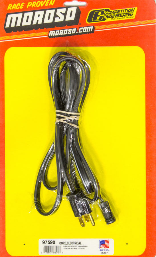 Moroso Replacement Electric Cord for Int. Oil Heater MPN MOR97590