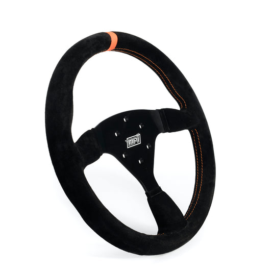 MPI USA Track Day Steering Wheel 14in Flat Suede MPIMPI-F2-14