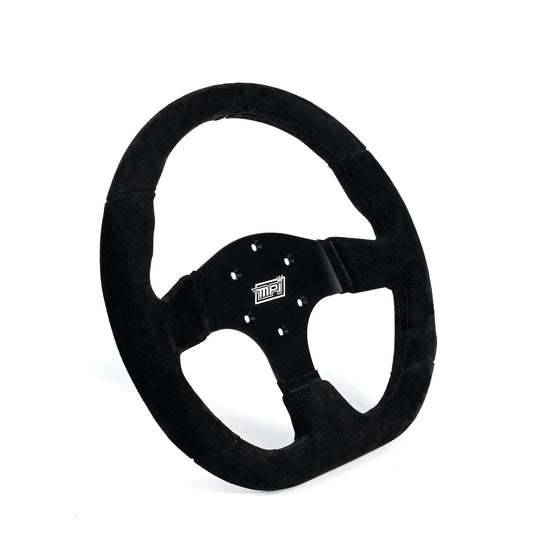 MPI USA Touring Steering Wheel 13in Full Black D Shaped MPIMPI-GT2-13-B