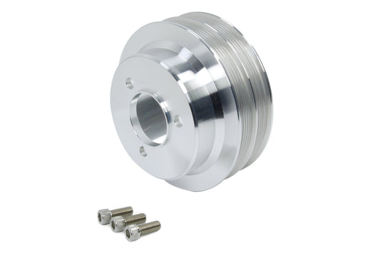 March Performance BBC Crank Pulley Natural Serpentine MPN MPP7331 For Chevy