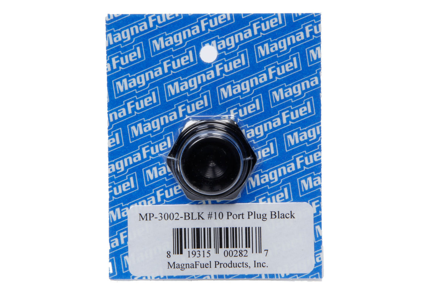 Magnafuel/Magnaflow Fuel Systems  #10 Straight Port Plug Black  MRFMP-3002-BLK