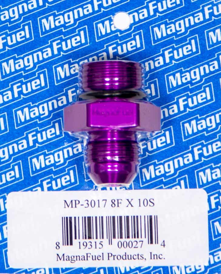 Magnafuel/Magnaflow Fuel Systems  #8an Male to #10an O-Ring Str. Adapter Ftng  MRFMP-3017