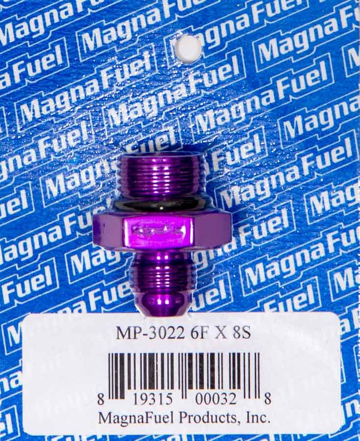 Magnafuel/Magnaflow Fuel Systems  #6an Flare to #8an Port Fitting - Straight  MRFMP-3022