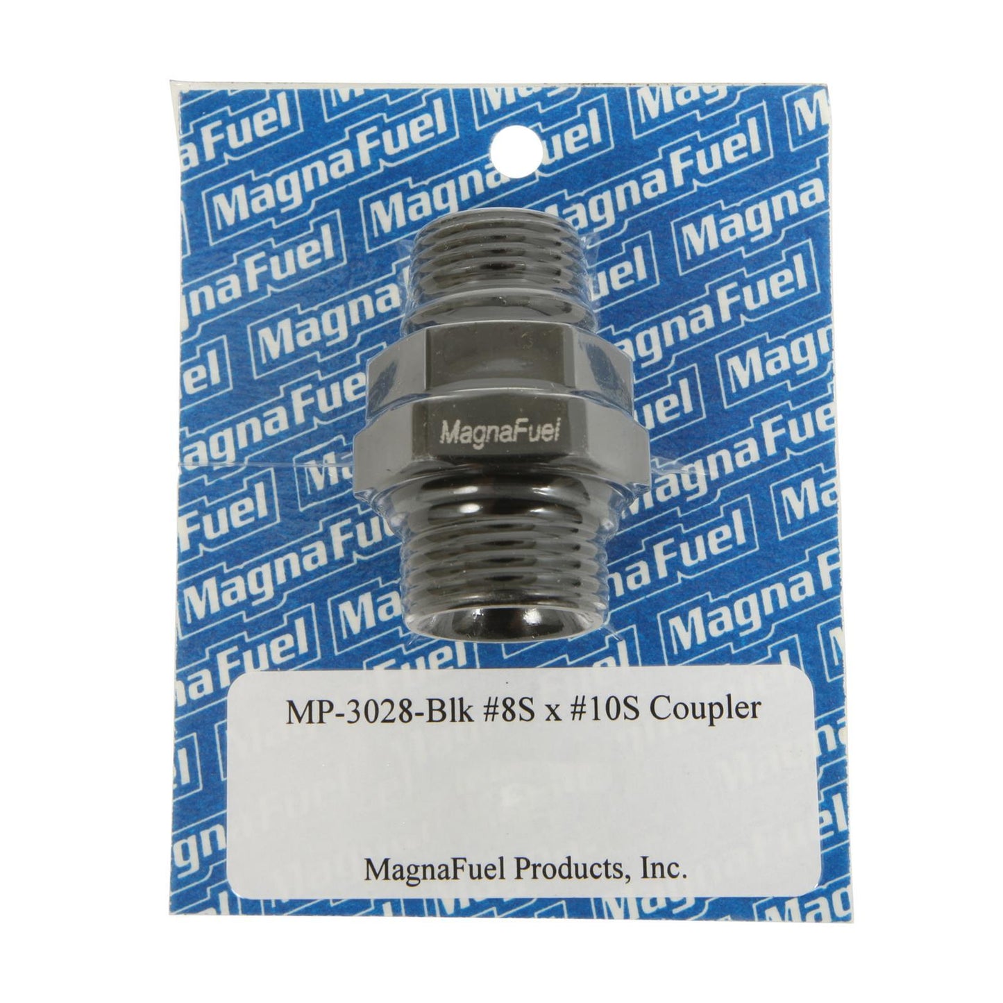 Magnafuel/Magnaflow Fuel Systems Coupler Fitting - 10an to 8an Straight - Black MPN MRFMP-3028-BLK