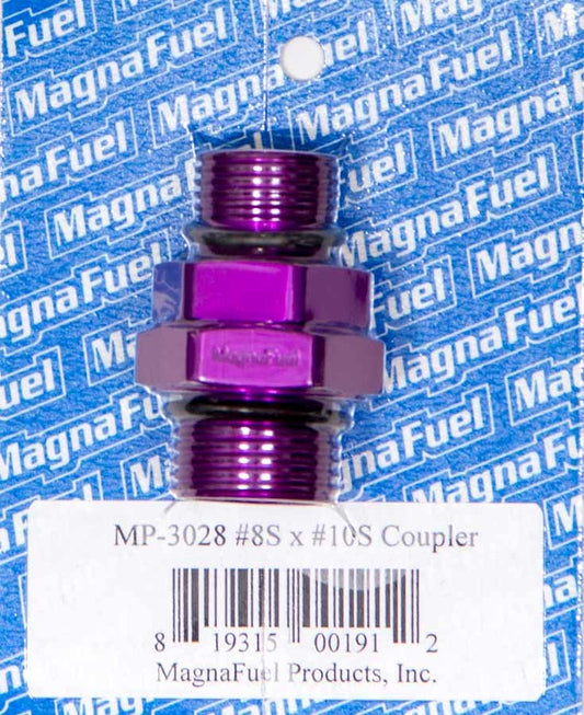 Magnafuel/Magnaflow Fuel Systems #10 to #8 Straight Coupler Fitting MPN MRFMP-3028