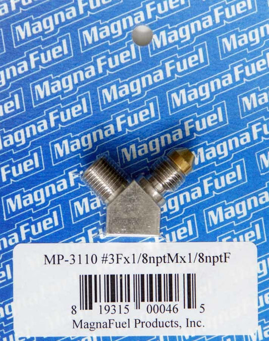 Magnafuel/Magnaflow Fuel Systems Jet Adapter Fitting - #3 x 1/8in x 1/8in w/Pill MPN MRFMP-3110