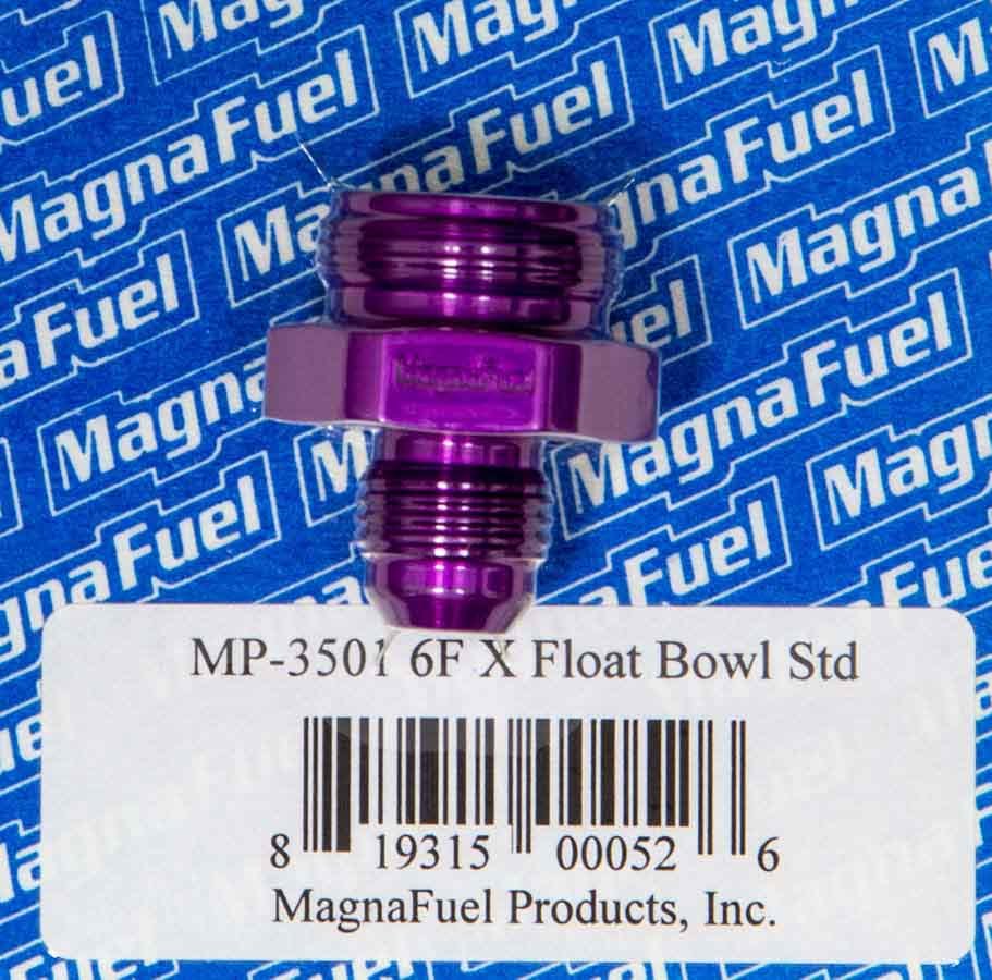 Magnafuel/Magnaflow Fuel Systems  #6 Holley Float Bowl Fitting  MRFMP-3501