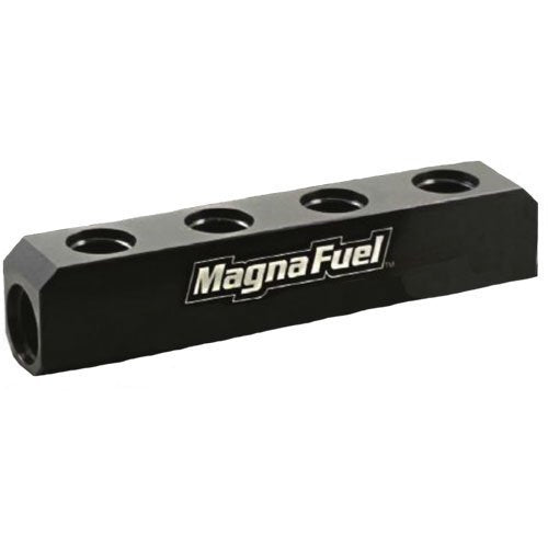 Magnafuel/Magnaflow Fuel Systems Quad Fuel Log Black w/10an Ports MPN MRFMP-7600-04-BLK