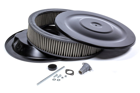 Mr. Gasket  Easy Flow Air Cleaner 14 x 3 Flat Black  MRG1412G