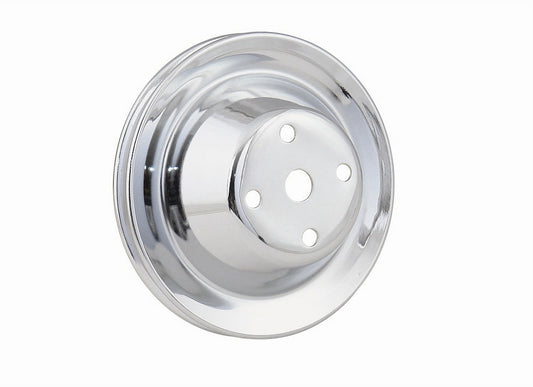 Mr. Gasket Chrome Water Pump Pulley Single Groove MPN MRG4974 For Chevy