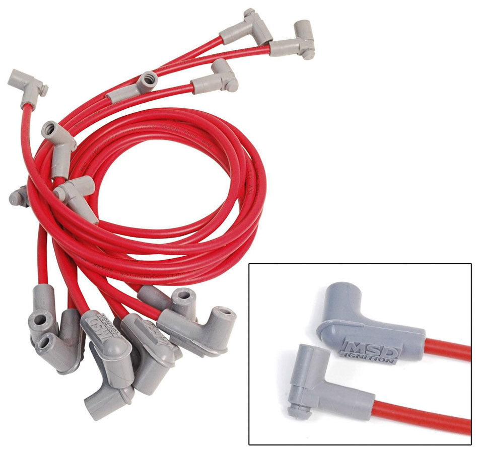 Msd Ignition  8.5MM Spark Plug Wire Set - Red  MSD31549