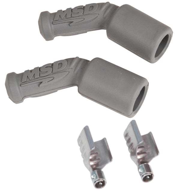 Msd Ignition  45 Degree Plug Boots & Terminals - LS1 2-Pack  MSD3304