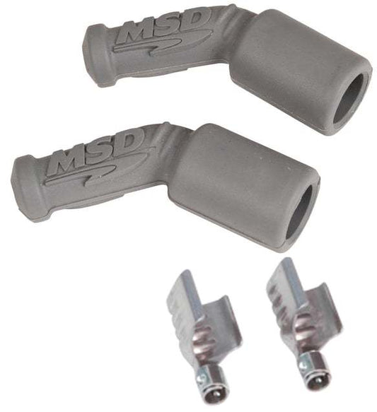 Msd Ignition  45 Degree Plug Boots & Terminals - LS1 2-Pack  MSD3304