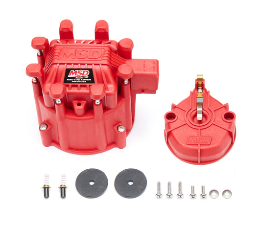 Msd Ignition Cap Rotor & Coil Cover Kit - GM HEI MPN MSD84023