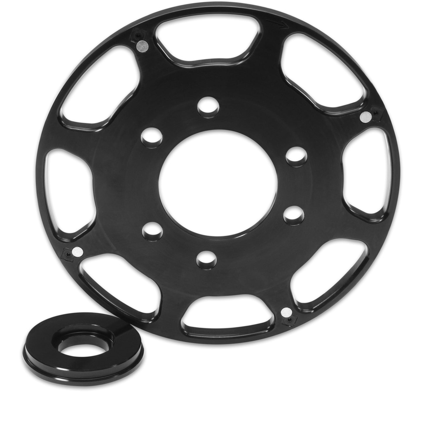 Msd Ignition SBC 7in Crank Trigger Wheel Black MPN MSD86113 For Chevy