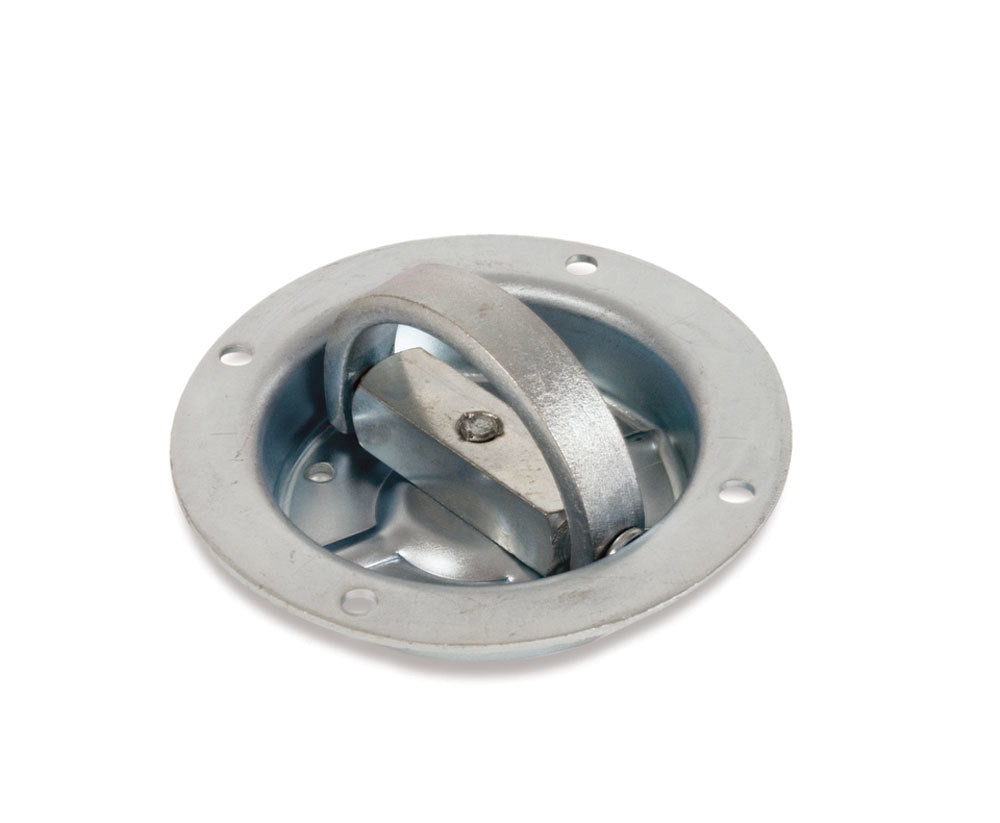 Macs Custom Tie-Downs  Recessed D-Ring 360 Deg Swivel Zinc  MTD330003