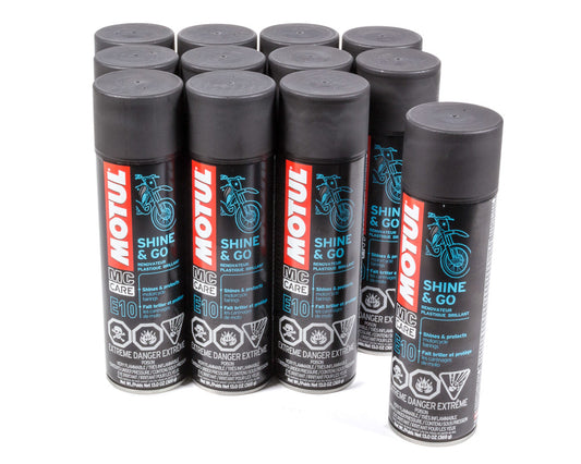 Motul Usa  E10 Shine & Go Case 12x13oz  MTL108093-12