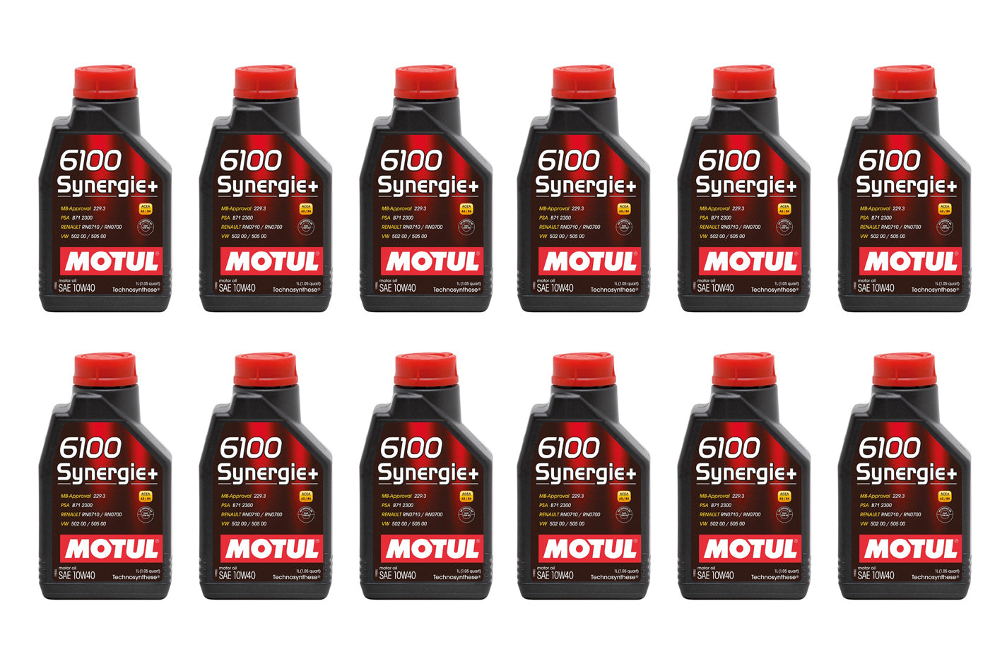 Motul Usa  6100 Synergie 10w40 Oil Case/12-Liter  MTL108646-12