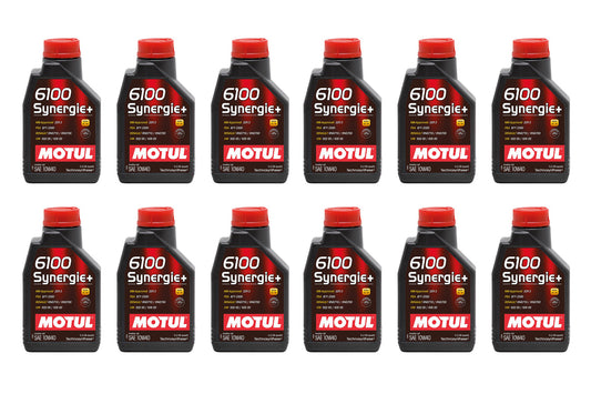 Motul Usa  6100 Synergie 10w40 Oil Case/12-Liter  MTL108646-12