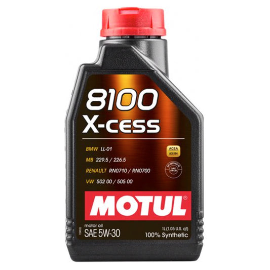 Motul Usa  8100 X-Cess 5w30 Oil 1 Liter  MTL108944