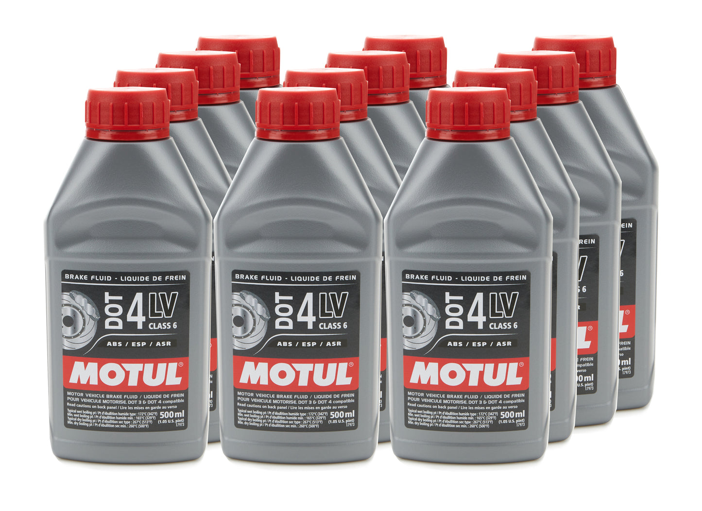 Motul Usa  Dot 4 Brake Fluid Case 12 x 500ml Bottles  MTL111254-12