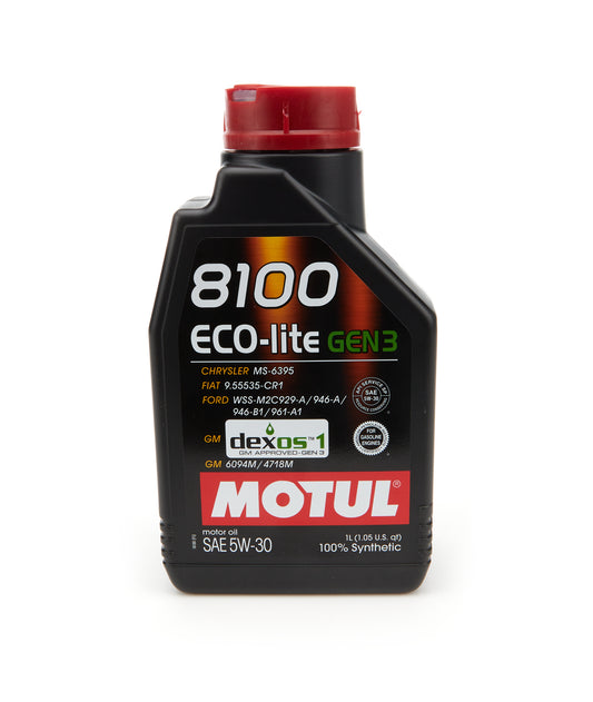 Motul Usa  8100 Eco-Lite Gen3 5w30 1 Liter  MTL111361