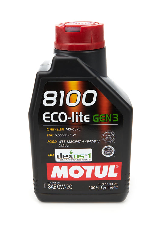 Motul Usa  8100 Eco-Lite Gen3 0w20 1 Liter  MTL111363