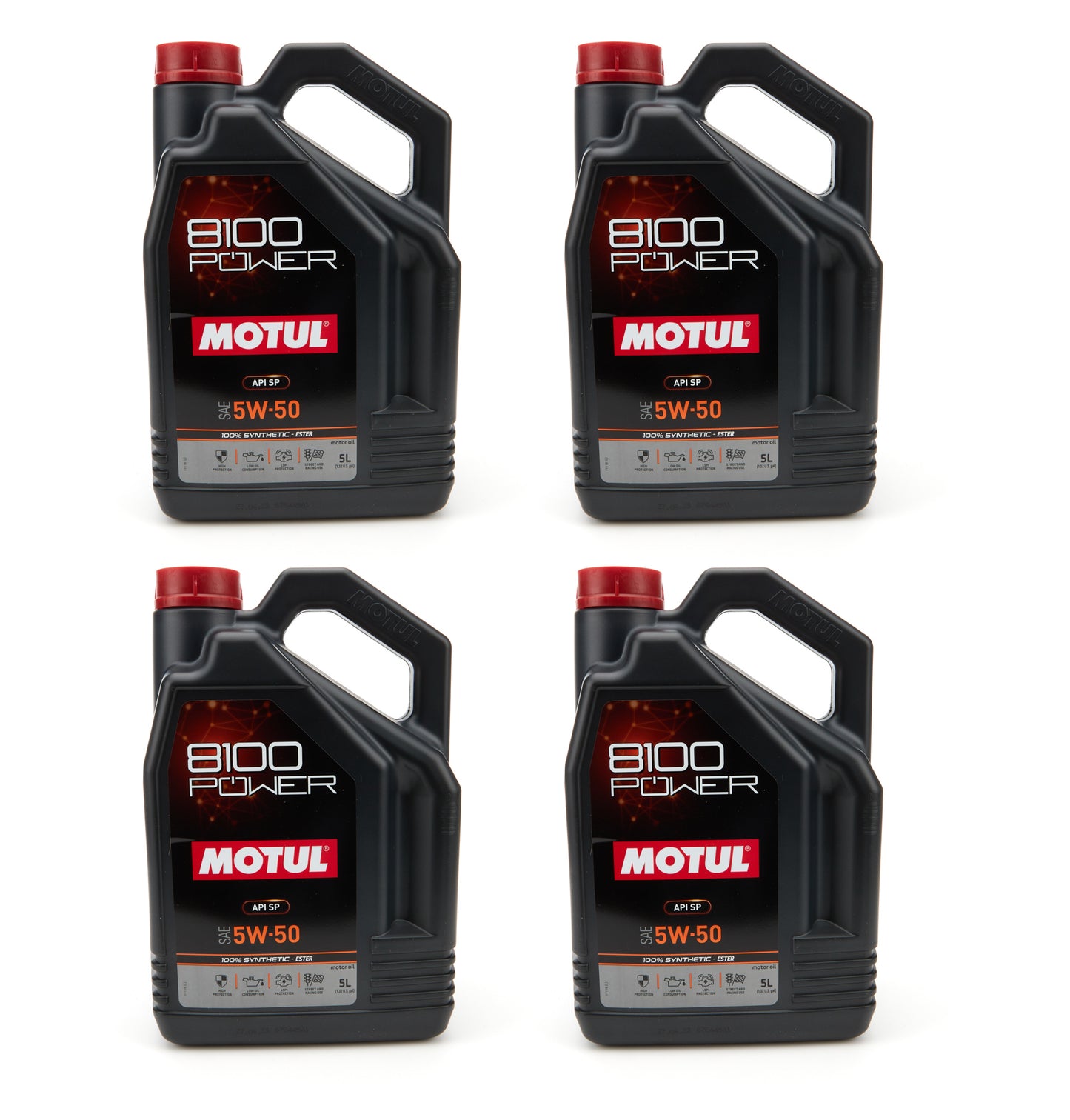 Motul Usa  8100 Sport Power 5W-50 Case 4 x 5 Liter  MTL111812-4