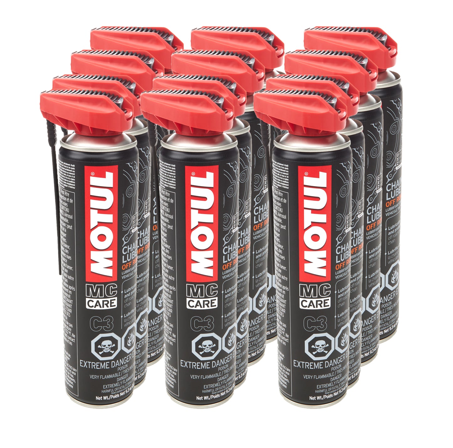 Motul Usa  C3 Chain Lube Case 12 x 9.3 Ounces  MTL111820-12