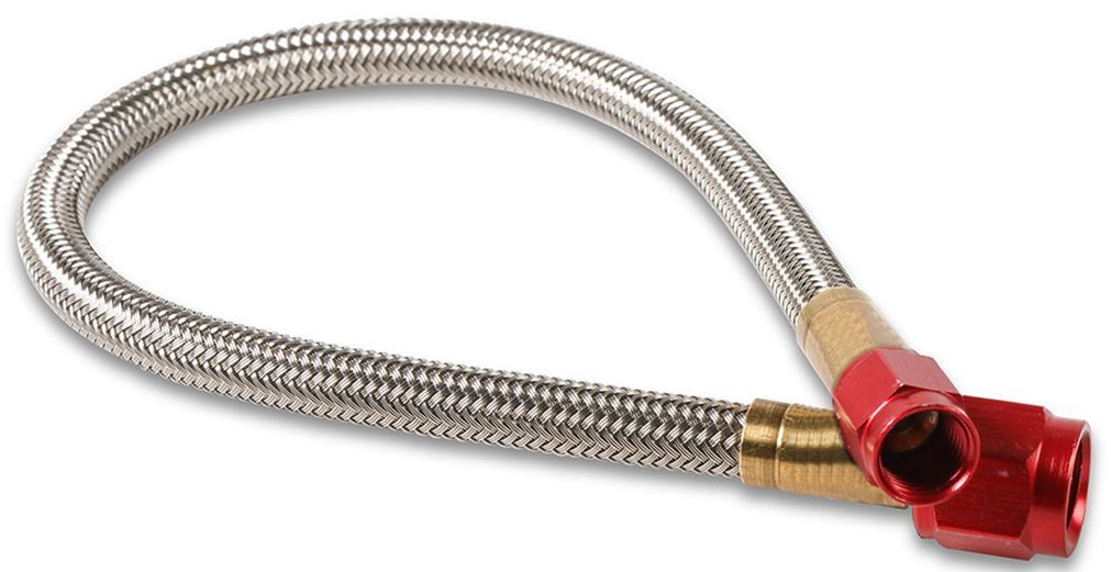Nitrous Oxide Systems 12in. Nitrous Hose -4an/-3an- Red Ends MPN NOS15341