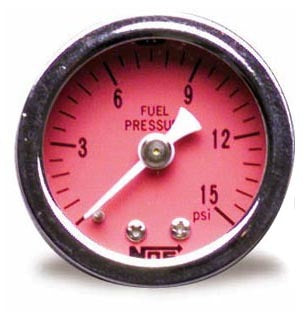 Nitrous Oxide Systems  0-15 Fuel Pressure Gauge   NOS15900